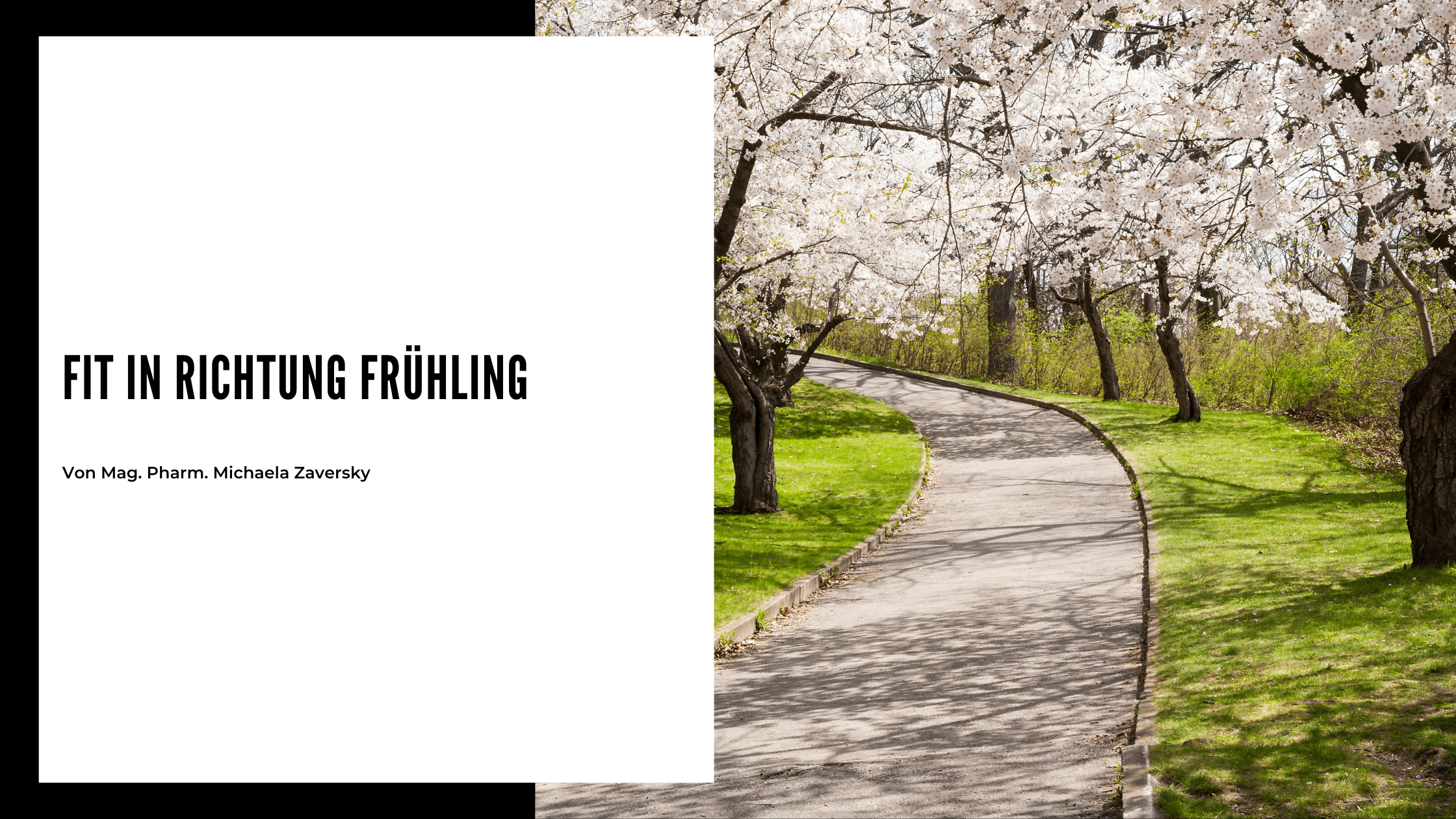 Fit in Richtung Frühling - Apotheke Zaversky