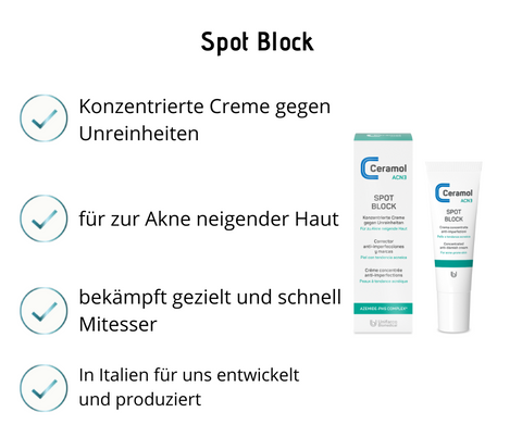 Spot Block - Ceramol ACN3 - Konzentrierte Creme gegen Unreinheiten
