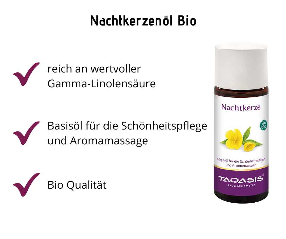 Nachtkerzenöl - Basisöl für Schönheitspflege und Aromamassage bei Apotheke Zaversky