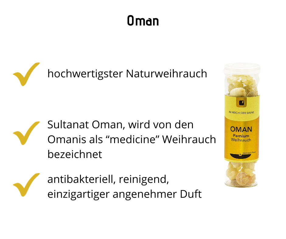 OMAN - Weihrauch Premium, antibakteriell, reinigend, einzigartiger angenehmer Duft bei Apotheke Zaversky