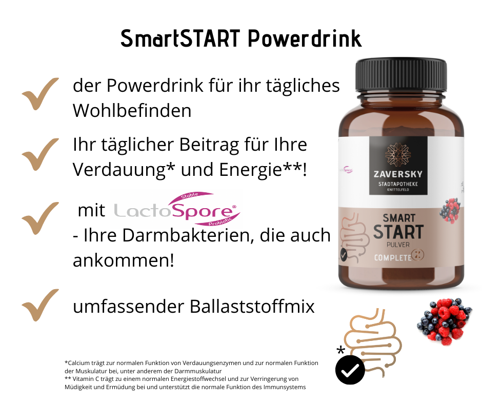 SmartSTART - der Powerdrink fürs tägliche Wohlbefinden bei Apotheke Zaversky