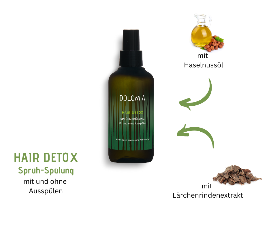 Hair Detox - Sprüh Spülung mit und ohne Ausspülen von Dolomia bei Apotheke Zaversky