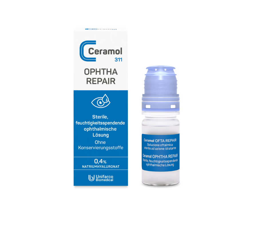 Ophta Repair Augentropfen 0,4% Natriumhyaluronat von Ceramol bei Apotheke Zaversky