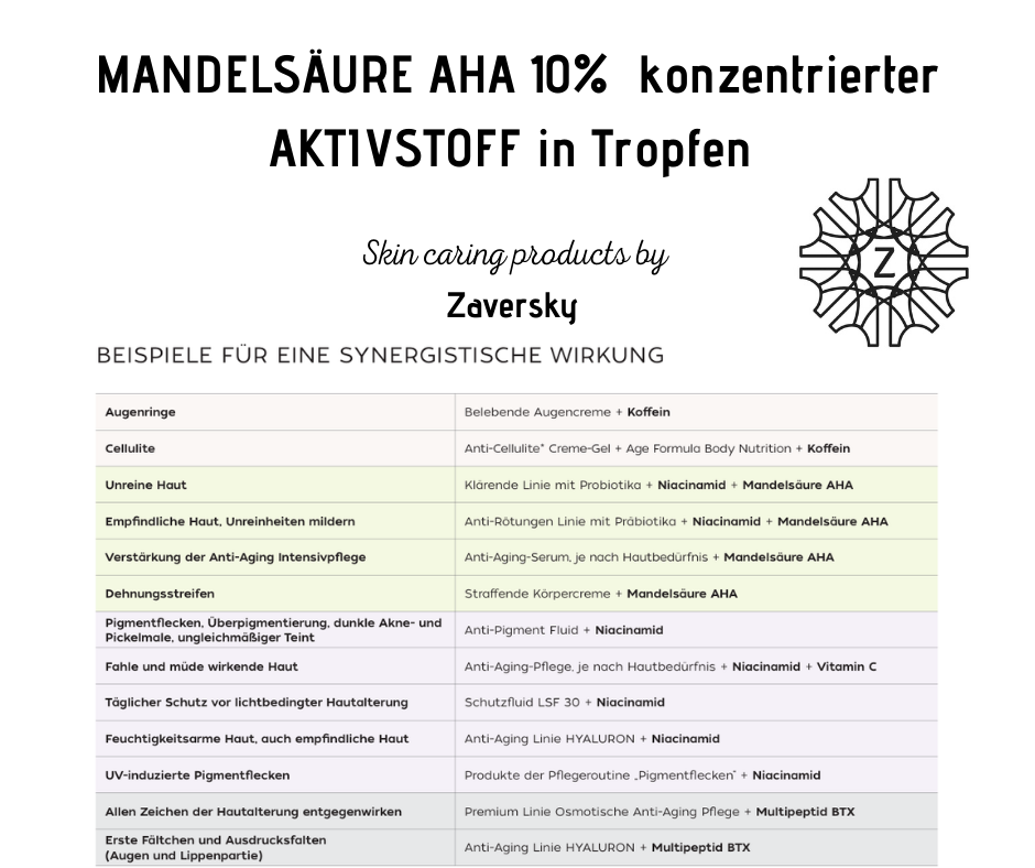 MANDELSÄURE AHA 10% konzentrierter AKTIVSTOFF in Tropfen CareZ bei Apotheke Zaversky