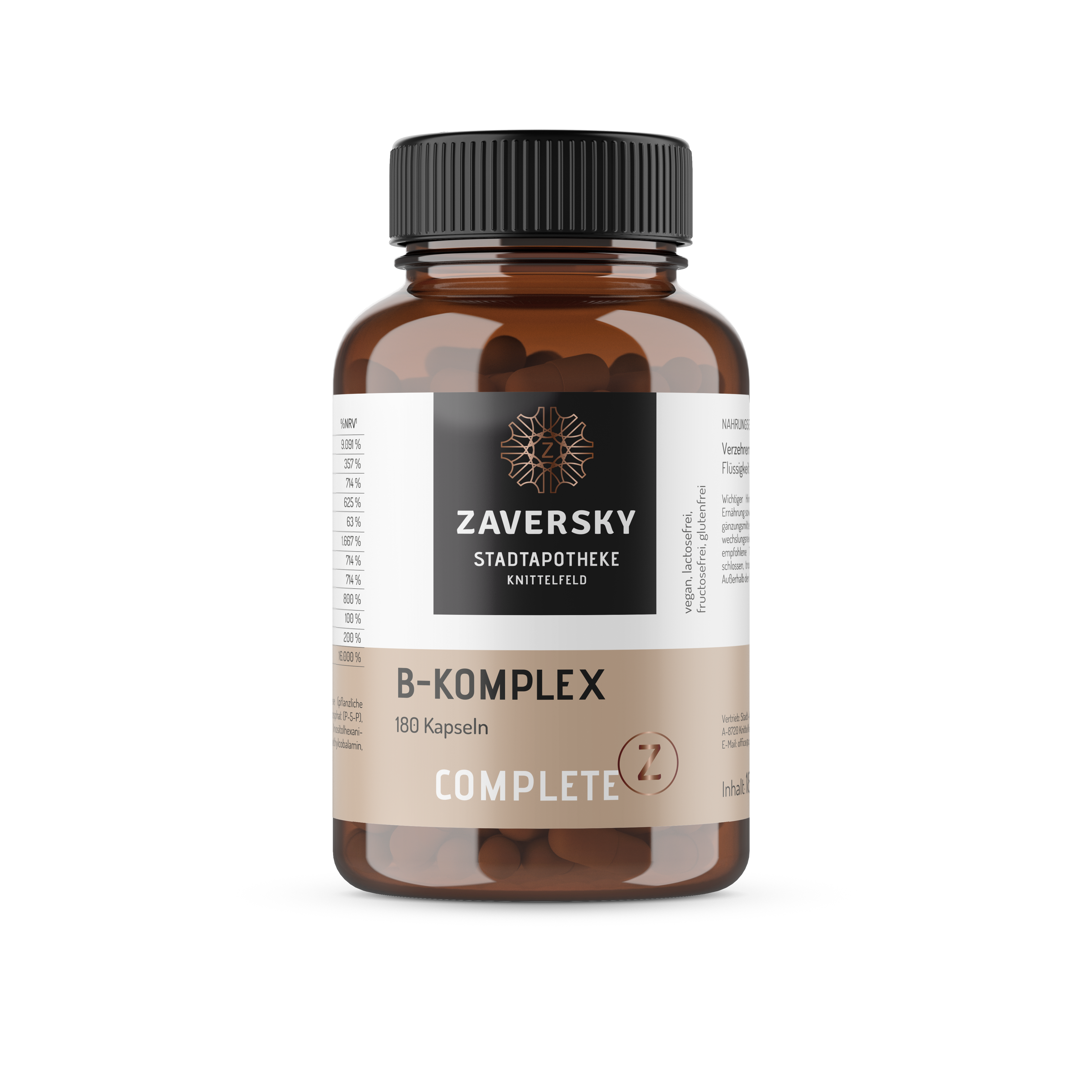 Vitamin B-Komplex - zur Unterstützung des Nervensystems bei Apotheke Zaversky