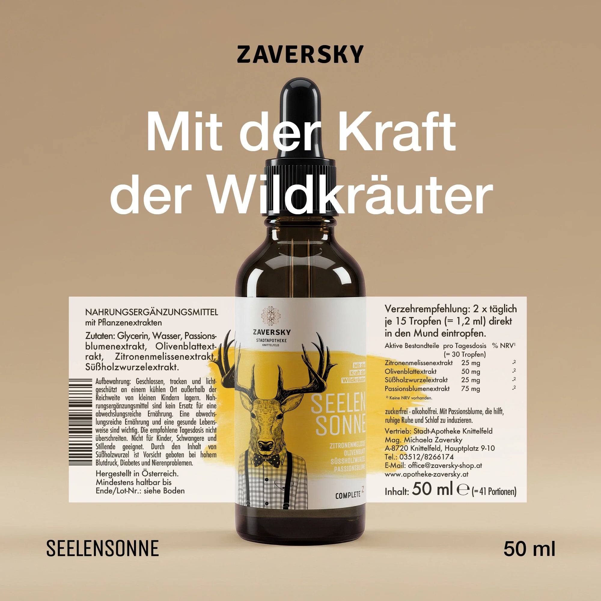 ZAVERSKY SEELENSONNE CompleteZ - Innere Ruhe und positive Stimmung bei Apotheke Zaversky