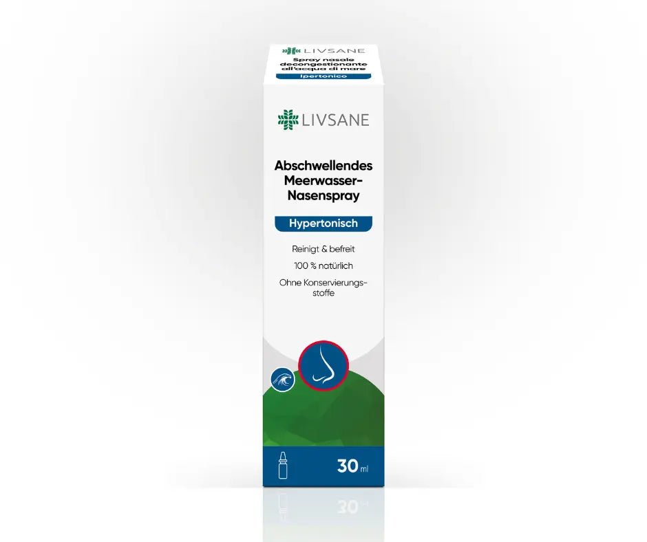 Abschwellender Meerwasser Nasenspray - hypertonisch - reinigt und befreit, 100% natürlich - Hausapotheke - Apotheke Zaversky