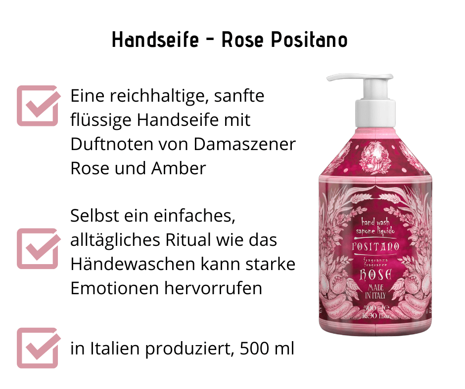 flüssige Handseife - Rose Positano, Rudy - Kosmetika - Apotheke Zaversky