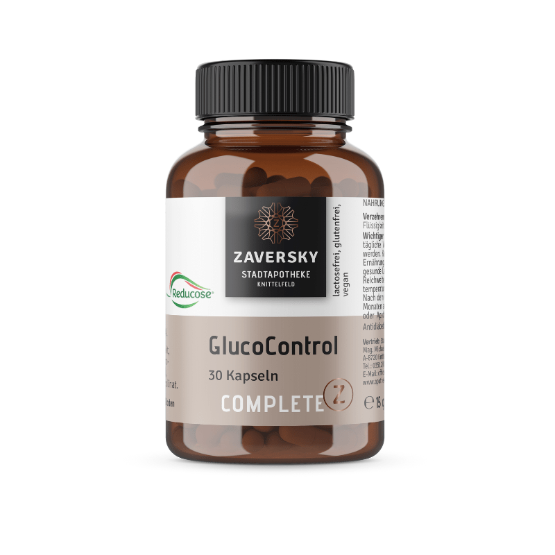 GlucoControl Kapseln - der Blutzucker - Komplex - Nahrungsergänzung - Apotheke Zaversky