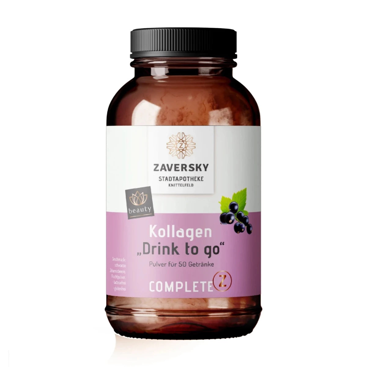 Kollagen "Drink to Go" mit Johannisbeerfruchtpulver - Nahrungsergänzung - Apotheke Zaversky