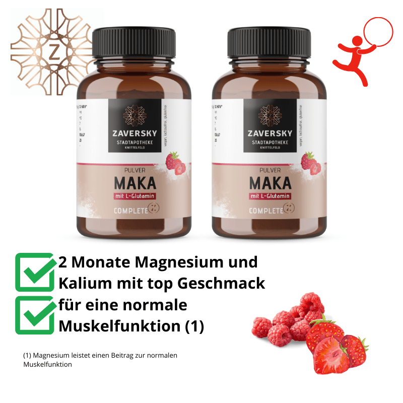 MAKA Magnesium & Kalium - Getränkepulver mit Glutamin - Nahrungsergänzung - Apotheke Zaversky