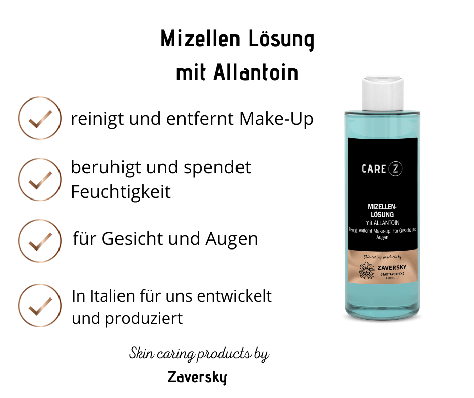 MIZELLENLÖSUNG Make - Up Entferner reinigt und beruhigt. Für Gesicht und Augen CareZ - 200 ml - Kosmetika - Apotheke Zaversky
