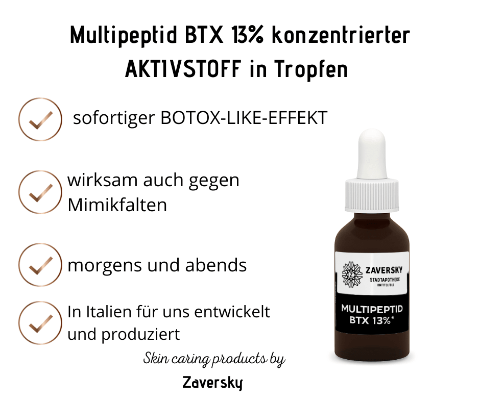 Multipeptid BTX 13% konzentrierter Aktivstoff in Tropfen - Kosmetika - Apotheke Zaversky