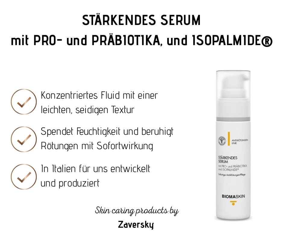 Stärkendes Serum mit Präbiotika und Blaubeeren - beruhigt Rötungen mit Sofortwirkung von CareZ bei Apotheke Zaversky