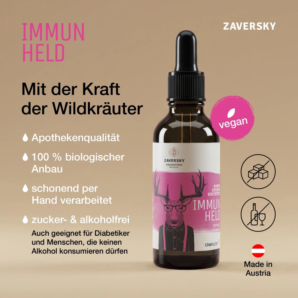 ZAVERSKY IMMUNHELD CompleteZ – Natürliches Kraftpaket für ein starkes Immunsystem - Naturprodukt - Apotheke Zaversky