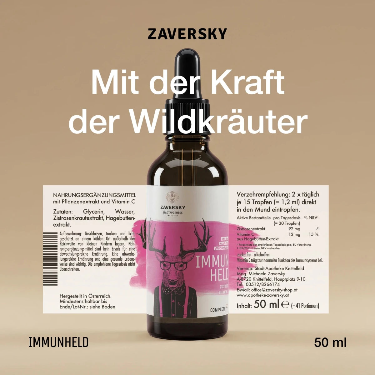 ZAVERSKY IMMUNHELD CompleteZ – Natürliches Kraftpaket für ein starkes Immunsystem - Naturprodukt - Apotheke Zaversky