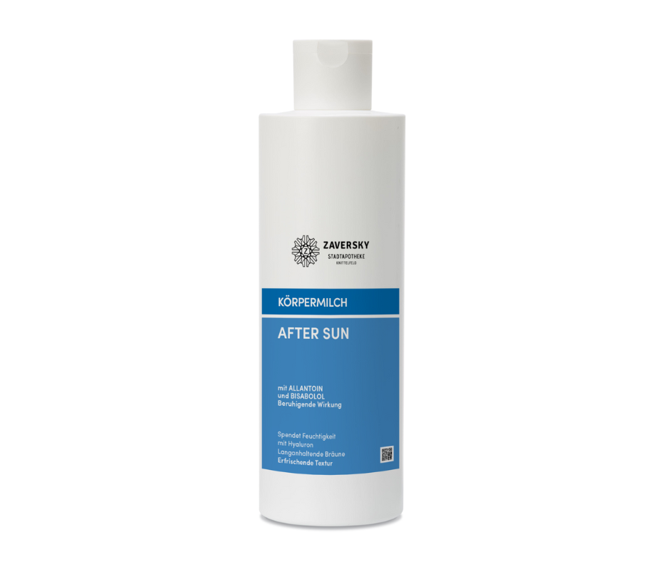 Körpermilch - After Sun beruhigend, spendet Feuchtigkeit, langanhaltende Bräune 250 ml bei Apotheke Zaversky