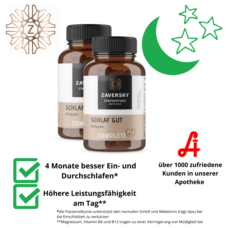 Schlaf Gut - Entspannt einschlafen & erholt aufwachen bei Apotheke Zaversky