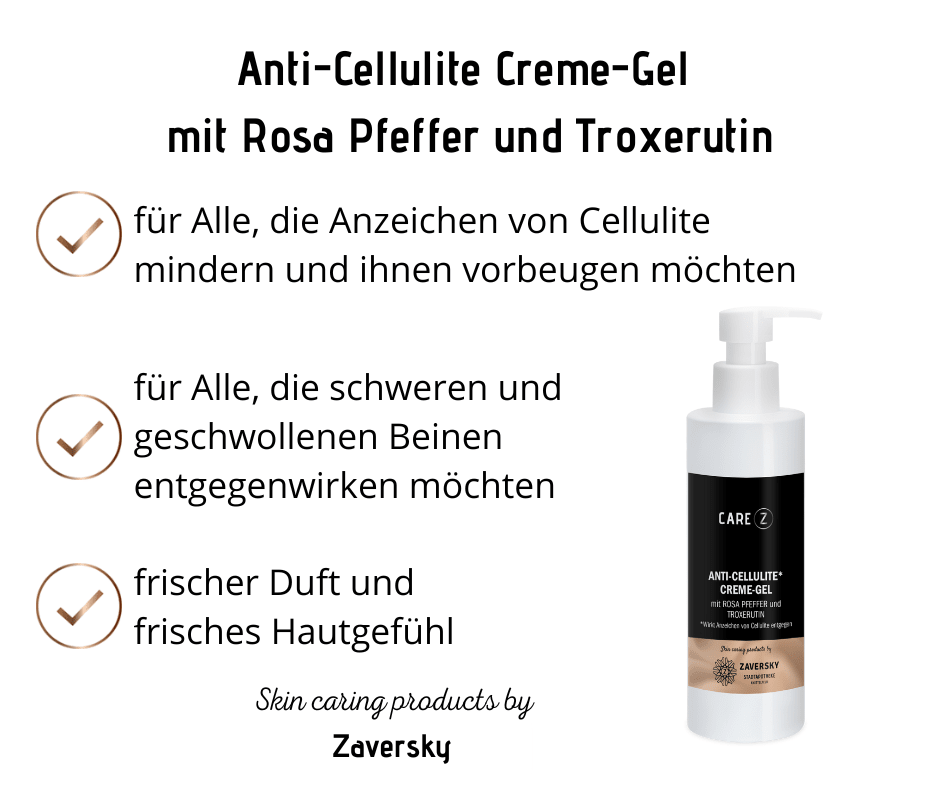 ANTI - CELLULITE CREME - GEL - wirkt Anzeichen von Cellulite entgegen CareZ - Kosmetika - Apotheke Zaversky