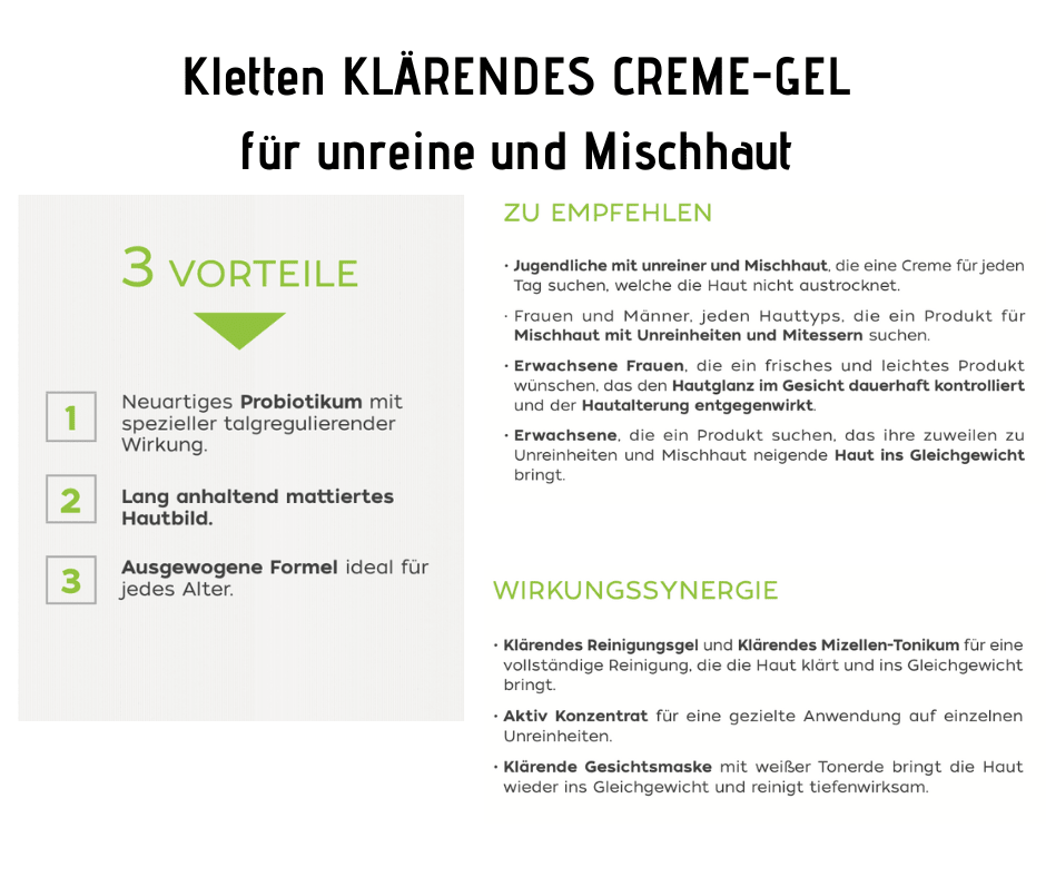 Biomacontrol KLÄRENDES CREME - GEL für unreine und Mischhaut CareZ - Kosmetika - Apotheke Zaversky