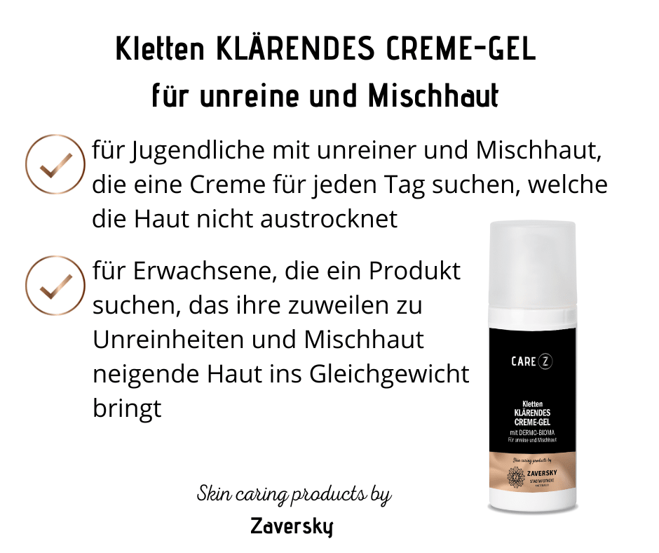 Biomacontrol KLÄRENDES CREME - GEL für unreine und Mischhaut CareZ - Kosmetika - Apotheke Zaversky