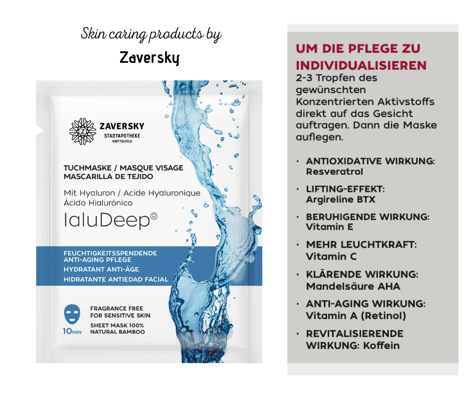 FEUCHTIGKEITS - SPENDENDE ANTI - AGING TUCHMASKE CareZ - Kosmetika - Apotheke Zaversky