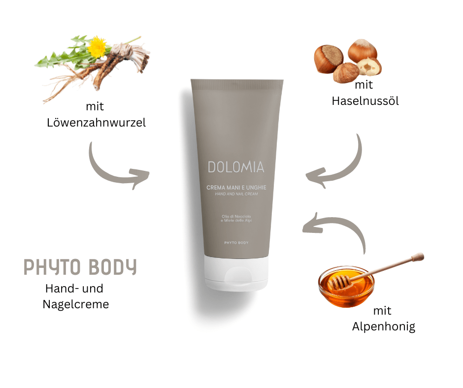 Hand - und Nagelcreme Dolomia - schützt und repariert die Hände und verleiht sofortigen Hautkomfort - Kosmetika - Apotheke Zaversky