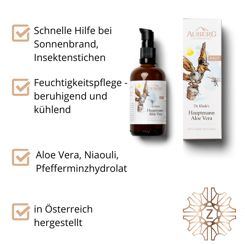 Hauptmann Aloe Vera - bei Sonnenbrand, Insektenstichen - Hausapotheke - Apotheke Zaversky