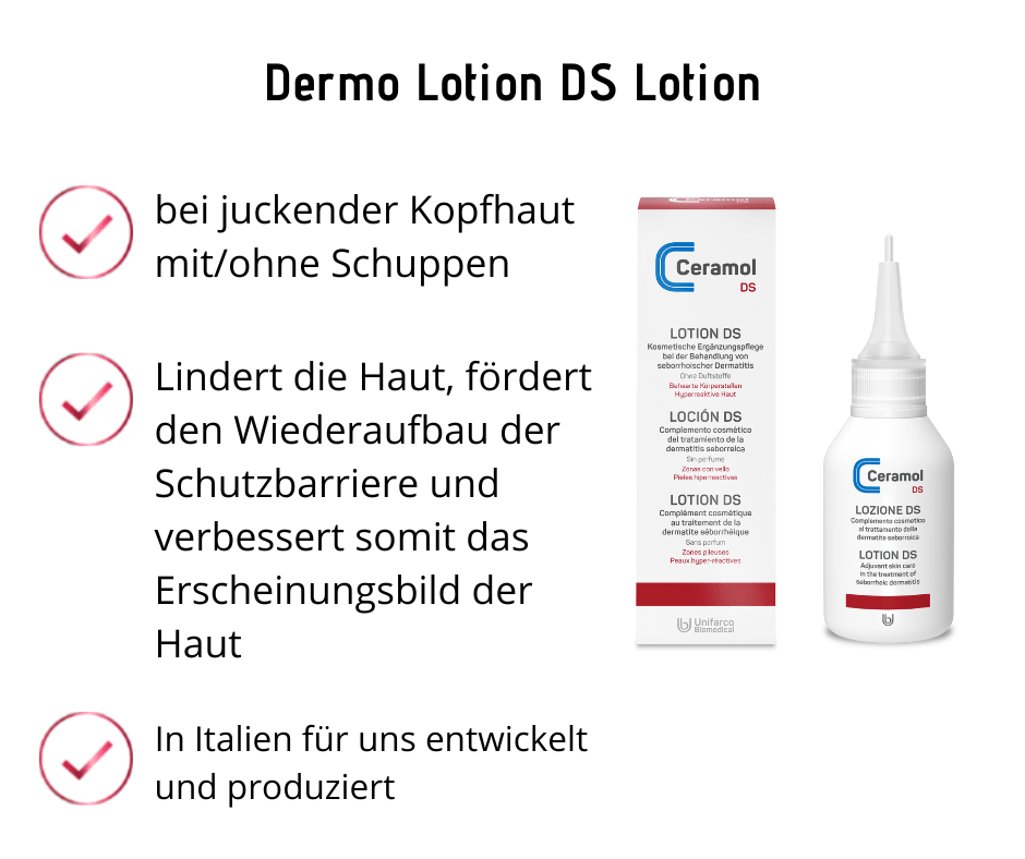 Lotion DS - Ceramol - bei juckender Kopfhaut mit/ohne Schuppen lokal zum Auftragen - Kosmetika - Apotheke Zaversky