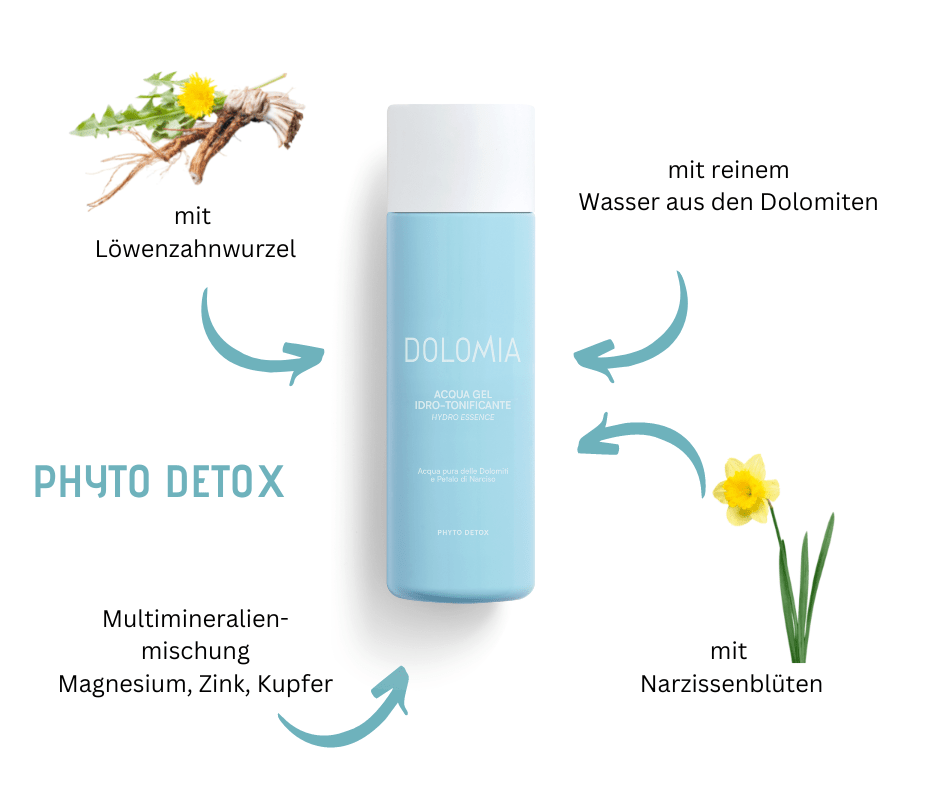 Pflegende Essenz - Lotion Dolomia - bringt essentielle Feuchtigkeit bis tief in die Haut - Kosmetika - Apotheke Zaversky
