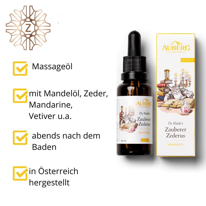 Zauberer Zederus Massageöl - Hausapotheke - Apotheke Zaversky