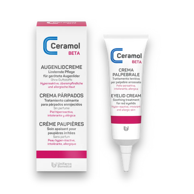 Augenlid Creme Beta - Ceramol - lindernde Pflege für gerötete Augenlider
