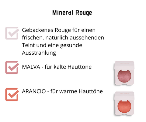 Mineral Rouge - Natural Glow - lässt sich leicht auftragen, verblenden und wird nicht fleckig