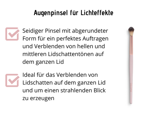 Augenpinsel für Lichteffekte - 05 - Seidiger Pinsel mit abgerundeter Form