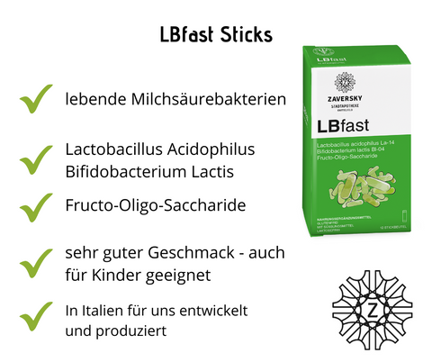 LBfast Sticks - mit lebenden Milchsäurebakterien