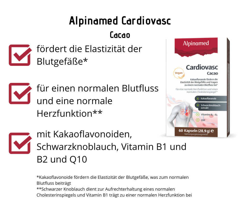 Alpinamed Cardiovasc Cacao - 60 Kapseln bei Apotheke Zaversky
