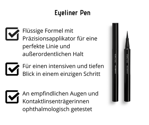 Eyeliner Pen von Dolomia, schwarz - hebt die Augen hervor und zaubert einen intensiven Blick