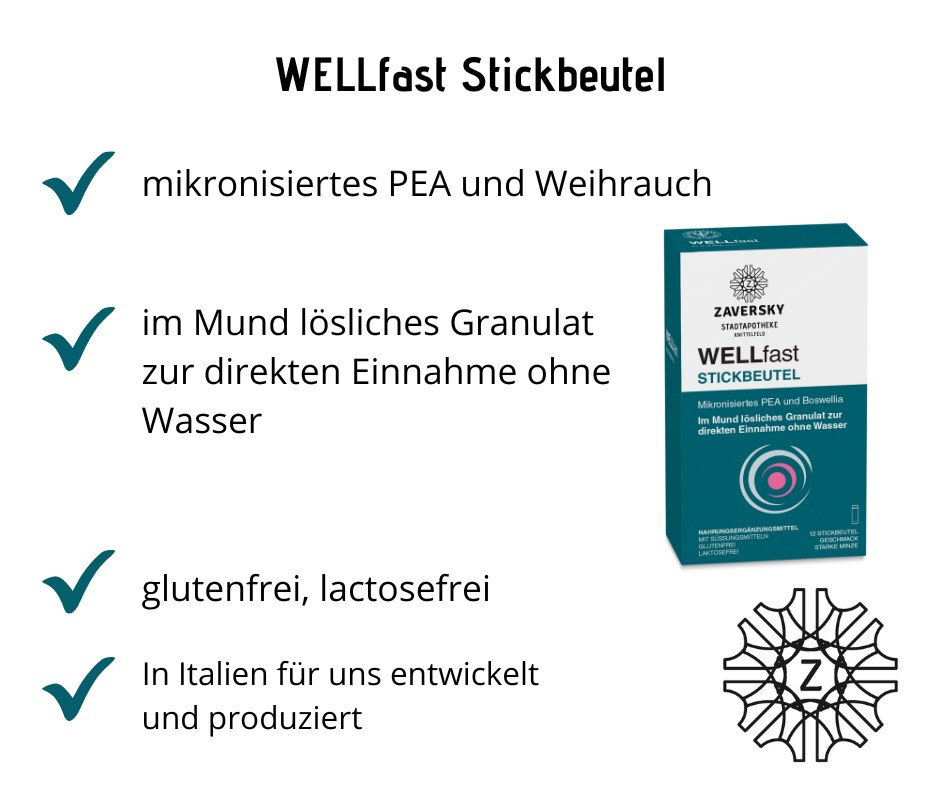 WELLfast Stickbeutel - mikronisiertes PEA und Boswellia bei Apotheke Zaversky