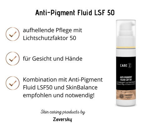 Anti-Pigment Fluid LSF50  mit VitisBrightTM und Niacinamid für Gesicht und Hände