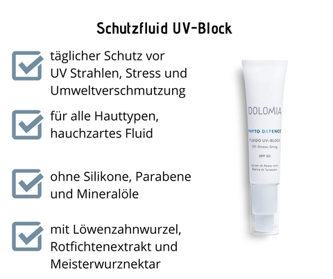 Fluid UV Block - Täglicher Schutz vor UV-Strahlen, Stress und Luftverschmutzung, das den Zeichen der Hautalterung entgegenwirkt, hauchzarte Textur