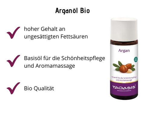 Arganöl - Basisöl für Schönheitspflege und Aromamassage