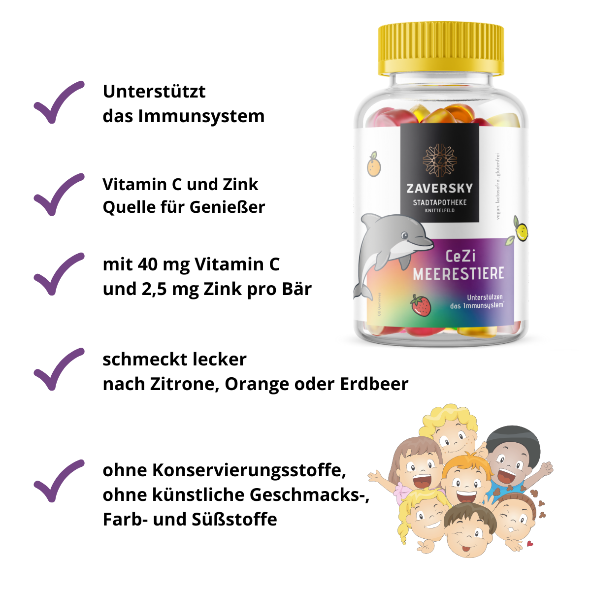 CeZi Meerestiere- Vitamin C + Zink Quelle für Genießer bei Apotheke Zaversky