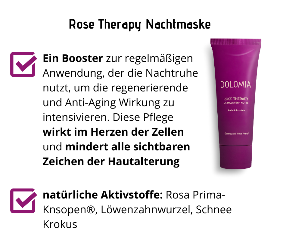 Rose Therapy - absolute Anti-Aging Nachtmaske von Dolomia
