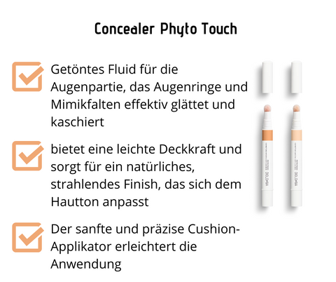 Concealer Phyto Touch - kaschiert, glättet und wirkt gegen Tränensäcke von Dolomia