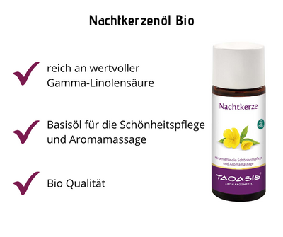 Nachtkerzenöl - Basisöl für Schönheitspflege und Aromamassage bei Apotheke Zaversky
