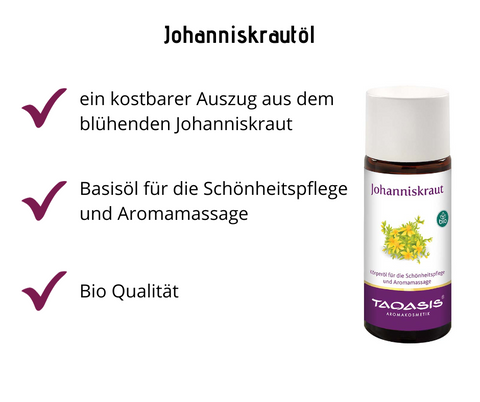 Johanniskrautöl Bio - Basisöl für Schönheitspflege und Aromamassage