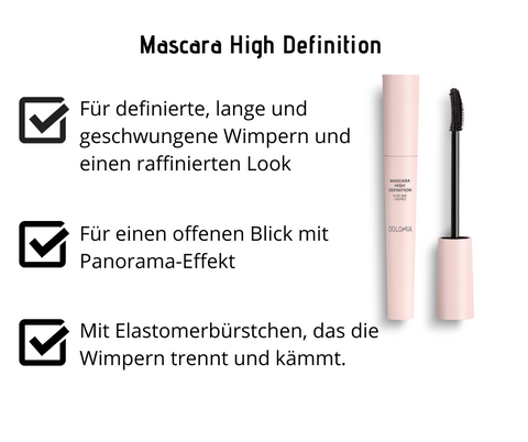 Mascara High Definition - schenkt lange definierte Wimpern und zaubert intensiven Schwung