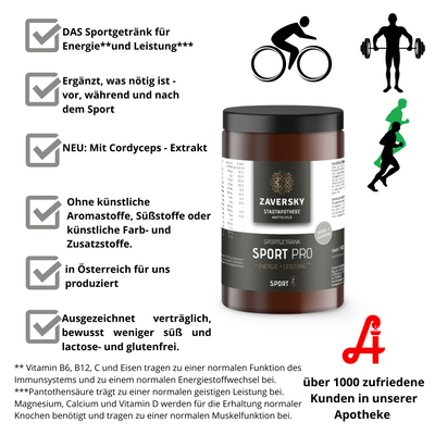 Sport Pro Sportgetränk für Energie** und Leistung*** bei Apotheke Zaversky