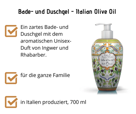 Bade- und Duschgel - Italian Olive Oil, Rudy 700 ml