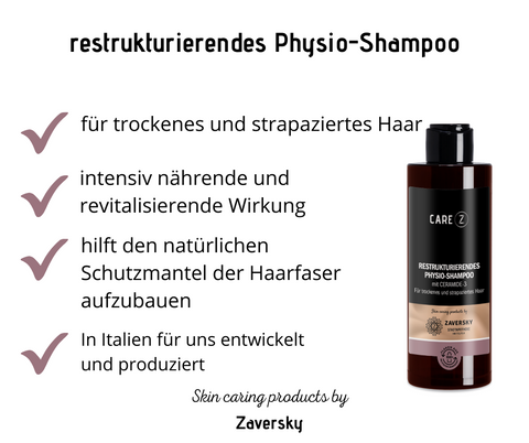 restrukturierendes Physio-Shampoo für trockenes und strapaziertes Haar von CareZ